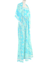 1960s Emilio Pucci Printed Maxi Dress and Shawl Dress arcadeshops.com