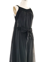 2013 Chanel Layered Chiffon Palazzo Pant Jumpsuit Jumpsuit arcadeshops.com
