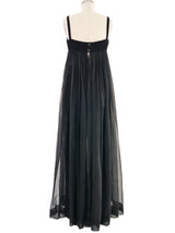 2013 Chanel Layered Chiffon Palazzo Pant Jumpsuit Jumpsuit arcadeshops.com