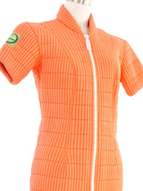 1960s Eddie Bauer Coral Seafoam Wetsuit Jumpsuit arcadeshops.com