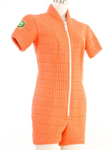 1960s Eddie Bauer Coral Seafoam Wetsuit Jumpsuit arcadeshops.com