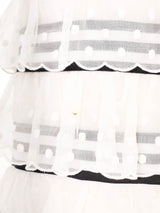 1980s Chanel Striped Ribbon Camellia Dress Dress arcadeshops.com