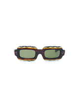 1960s Wavy Frame Rectangular Sunglasses Accessory arcadeshops.com