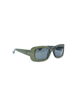 1990s Gucci Green Rectangular Sunglasses Accessory arcadeshops.com