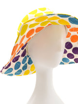 1960s Polka Dot Sun Hat Accessory arcadeshops.com