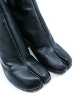 2019 Maison Margiela Black Leather Tabi Boots, 38 Accessory arcadeshops.com
