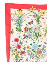 Gucci Flora Red Silk Scarf Accessory arcadeshops.com