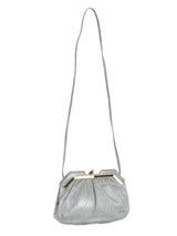 Judith Leiber Gray Lizard Art Deco Convertible Clutch Accessory arcadeshops.com