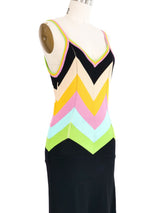 Moschino Chevron Knit Dress Dress arcadeshops.com