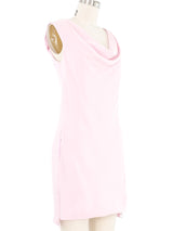 Versace Pink Cowl Neck Mini Dress Dress arcadeshops.com