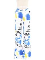 Versace Brush Stroke Jeans Bottom arcadeshops.com