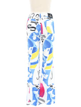 Versace Brush Stroke Jeans Bottom arcadeshops.com