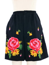 Issey Miyake Embroidered Shorts Bottom arcadeshops.com