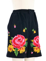 Issey Miyake Embroidered Shorts Bottom arcadeshops.com