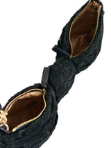 Valentino Black Lace Bow Bag Accessory arcadeshops.com