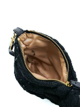 Valentino Black Lace Bow Bag Accessory arcadeshops.com