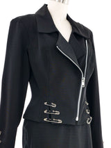John Murrough Safety Pin Embellished Skirt Ensemble Suit arcadeshops.com