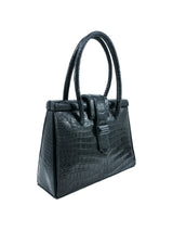 1960s Crocodile Top Handle Bag Accessory arcadeshops.com