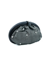 Rhinestone Studded Metallic Clutch Accessory arcadeshops.com