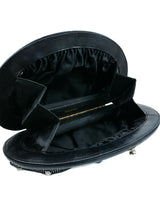 Rhinestone Studded Metallic Clutch Accessory arcadeshops.com