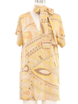 Emilio Pucci Metallic Printed Tunic Top arcadeshops.com
