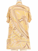 Emilio Pucci Metallic Printed Tunic Top arcadeshops.com