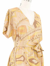 Emilio Pucci Metallic Printed Tunic Top arcadeshops.com