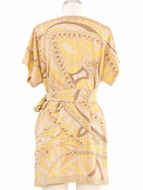 Emilio Pucci Metallic Printed Tunic Top arcadeshops.com