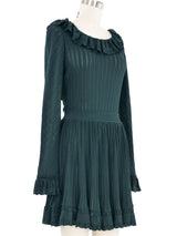 Alaia Forest Green Mini Dress Dress arcadeshops.com