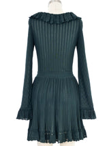 Alaia Forest Green Mini Dress Dress arcadeshops.com