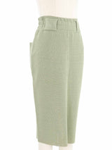 Alaia Sage Green Knit Pencil Skirt Bottom arcadeshops.com