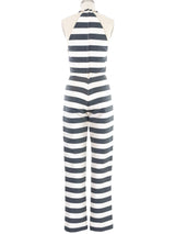 1997 Yeohlee Striped Halter Ensemble Suit arcadeshops.com