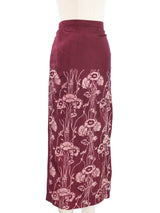 1997 Comme des Garcons Floral Print Wrap Skirt Bottom arcadeshops.com