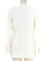 Gianni Versace White Linen Jacket Jacket arcadeshops.com