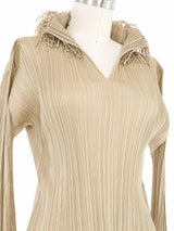 Issey Miyake Fringe Pleated Top Top arcadeshops.com