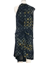 Balenciaga Printed Draped Jersey Dress Dress arcadeshops.com