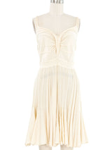 Plein Sud Ivory Knit Dress Dress arcadeshops.com