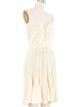 Plein Sud Ivory Knit Dress Dress arcadeshops.com