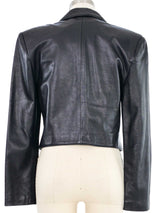 North Beach Leather Double Breasted Crop Jacket Jacket arcadeshops.com