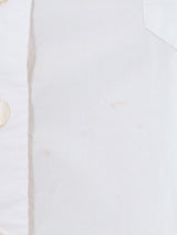 Gaultier Jeans Cropped White Button Front Shirt Top arcadeshops.com