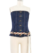D&G Denim Bustier Top arcadeshops.com