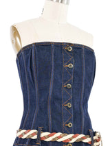 D&G Denim Bustier Top arcadeshops.com