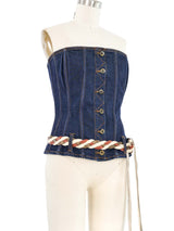 D&G Denim Bustier Top arcadeshops.com