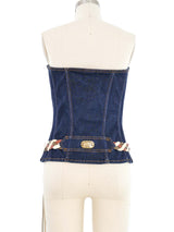 D&G Denim Bustier Top arcadeshops.com