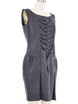 2009 Yves Saint Laurent Grey Flannel Ruched Dress Product type (Example: T-shirt) arcadeshops.com