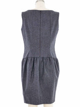 2009 Yves Saint Laurent Grey Flannel Ruched Dress Product type (Example: T-shirt) arcadeshops.com