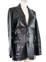 Katharine Hamnett Leather Blazer Jacket arcadeshops.com