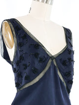 Prada Bead Embellished Mesh Inset Tank Top arcadeshops.com