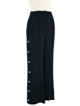 1993 Chanel Button Accented Trousers Bottom arcadeshops.com