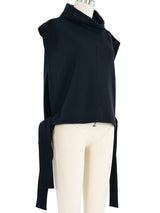 Issey Miyake Side Tie Turtleneck Top arcadeshops.com